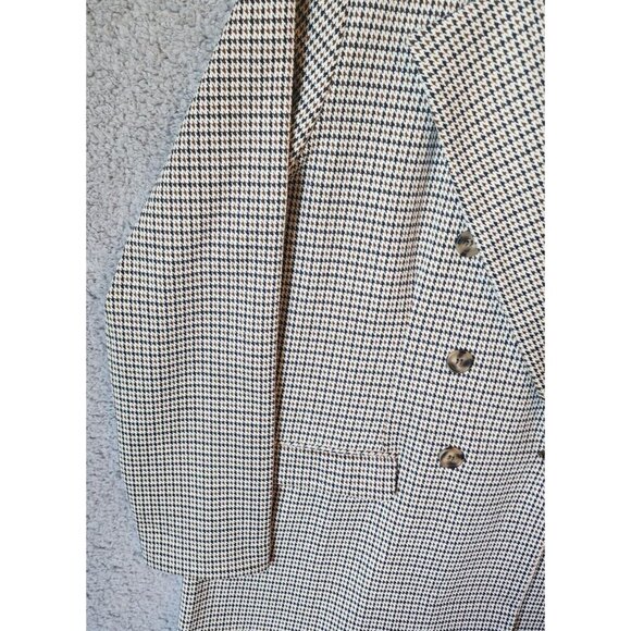 NEW Maurices Women's Double Breasted Blazer Jacket Houndstooth Tan/Brown Size XL - Picture 6 of 15